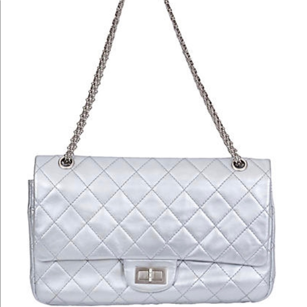 CHANEL Silver Reissue 2.55 Authentic Bag